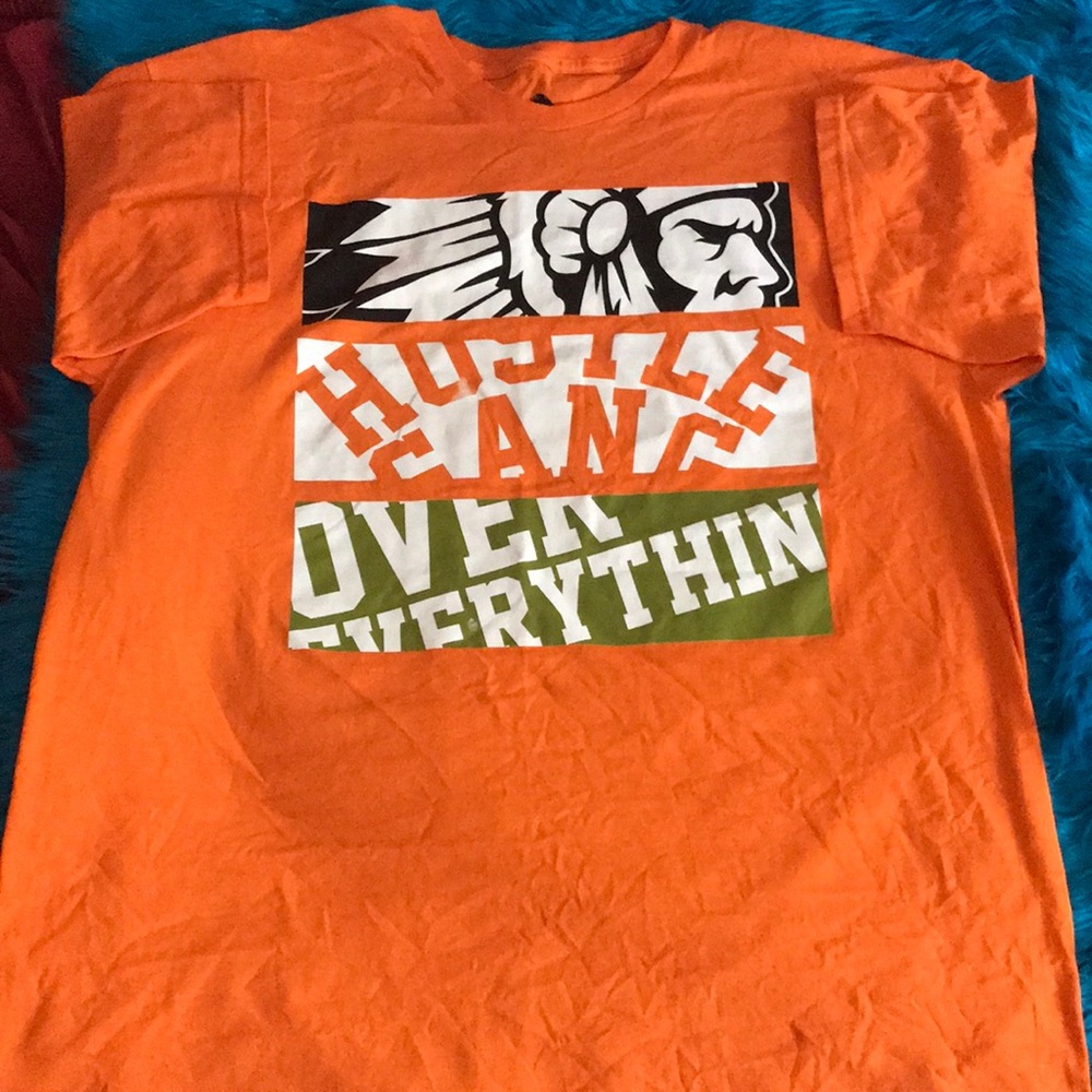 Orange Graphic Tee- XL